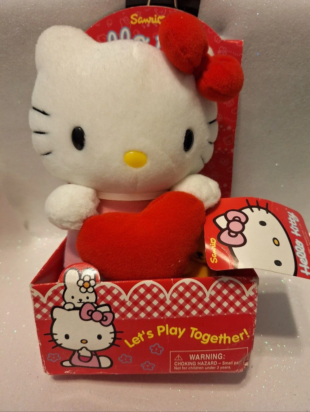 Sanrio Hello Kitty Hear With Bear Plush New